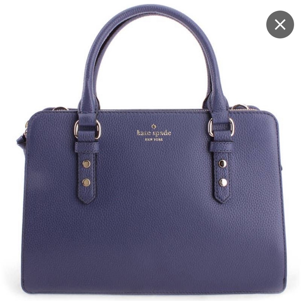 Kate Spade mulberry satchel navy blue
